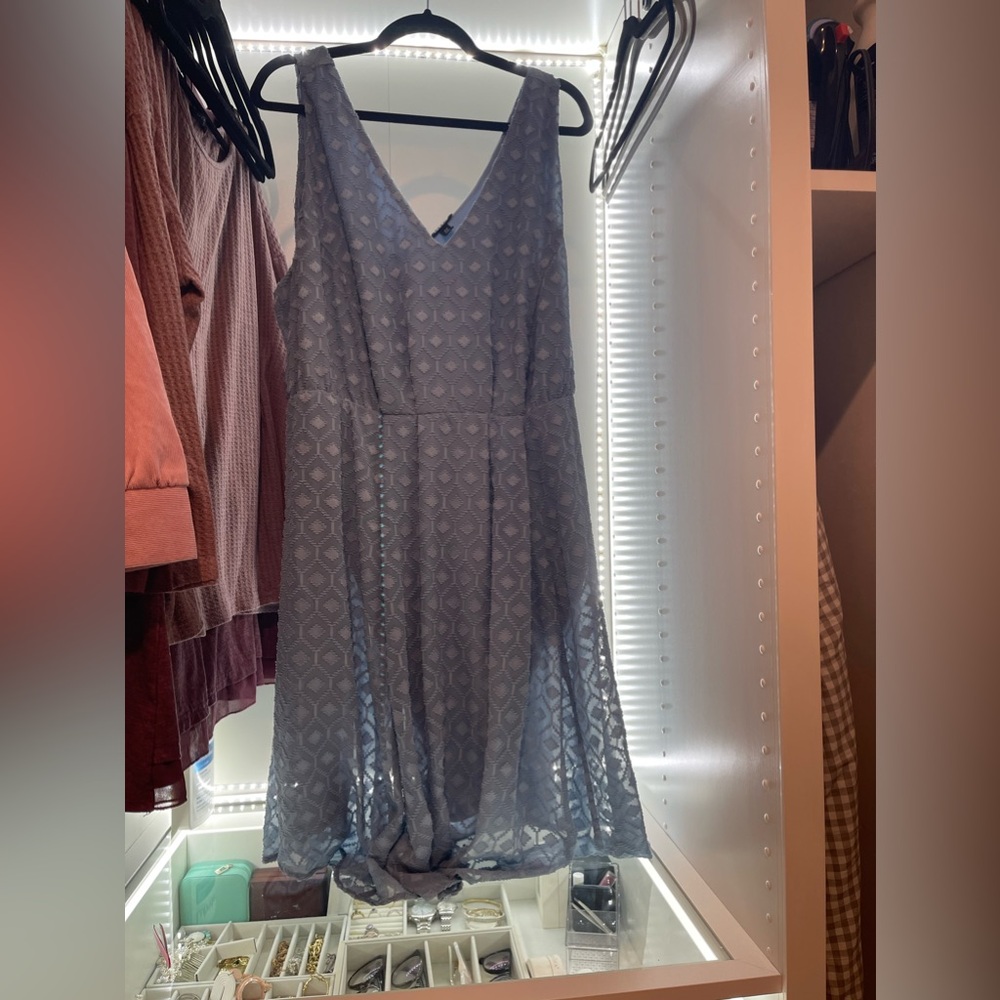 Torrid blue dress with detail